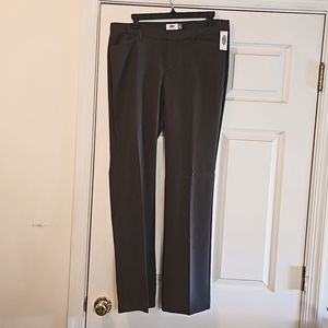 NWT! Old Navy Straight Leg Slacks - Charcoal Gray Size 10